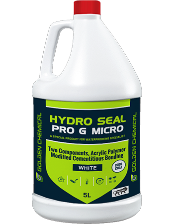 Hydro Seal Pro G Micro, Two Part Acrylic Polymer Modified Cementitious Waterproof and Cool Coating System.