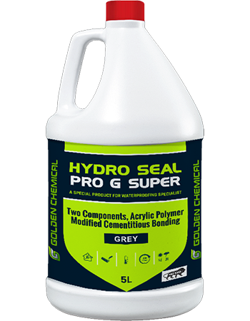 Hydro Seal Pro G Super, Two Part Acrylic Polymer Modified Cementitious Waterproof Coating System.