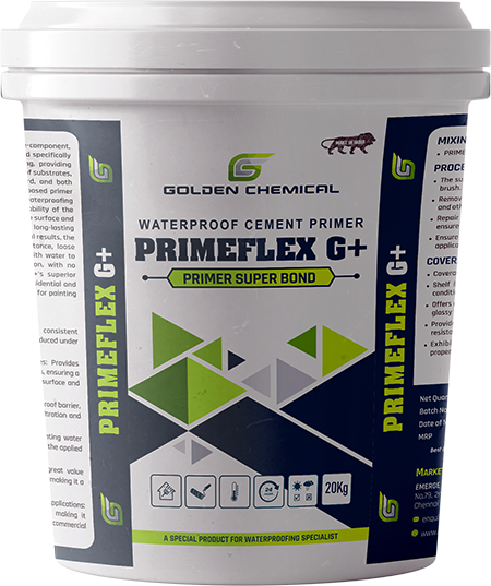 Primeflex G+, Waterproof Cement Primer - Golden Building Chemical, Chennai.